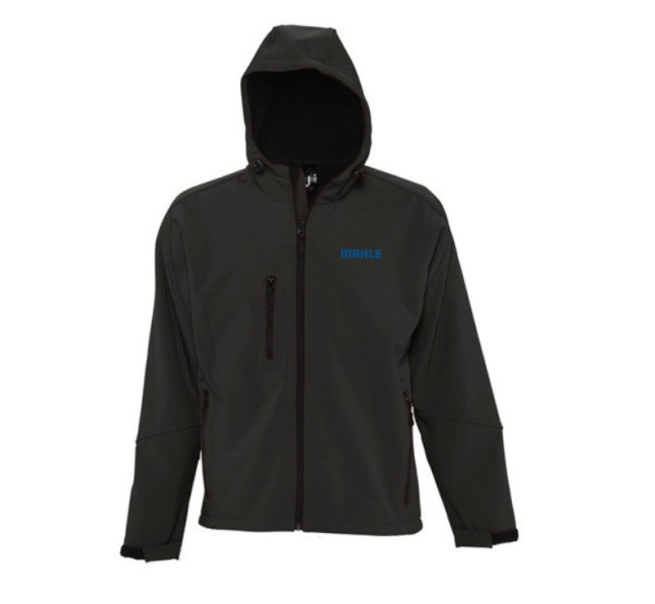 Men's hooded softshell jacket