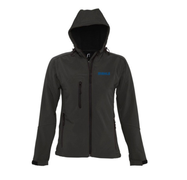 Ladies hooded softshell jacket